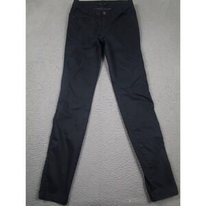 Prana Jeans Womens 2‎ Tall Black Skinny Outdoor Organic Cotton Pockets